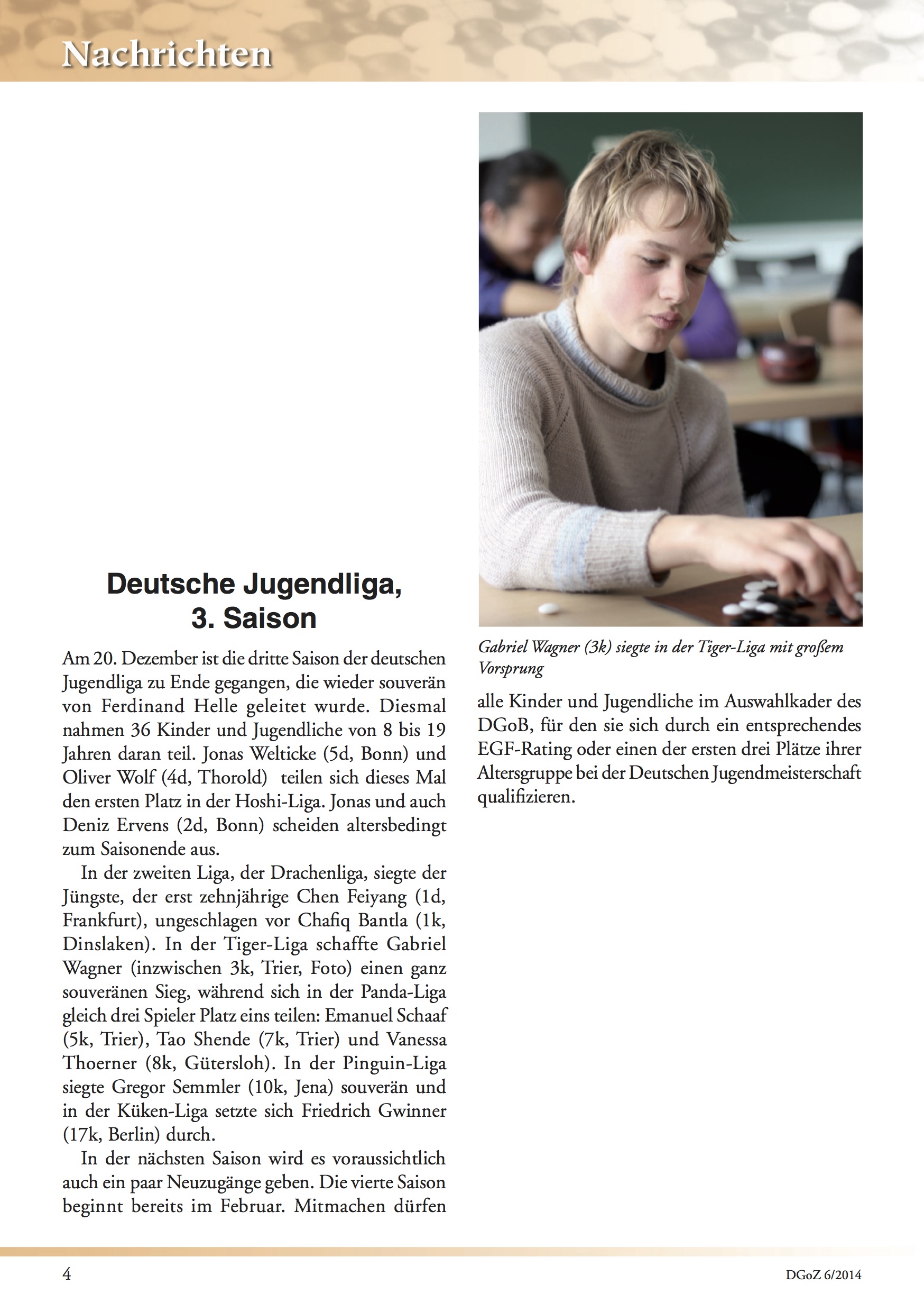 Another article in the German Go Magazine