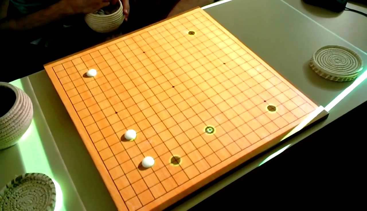 Example game (human playing white)