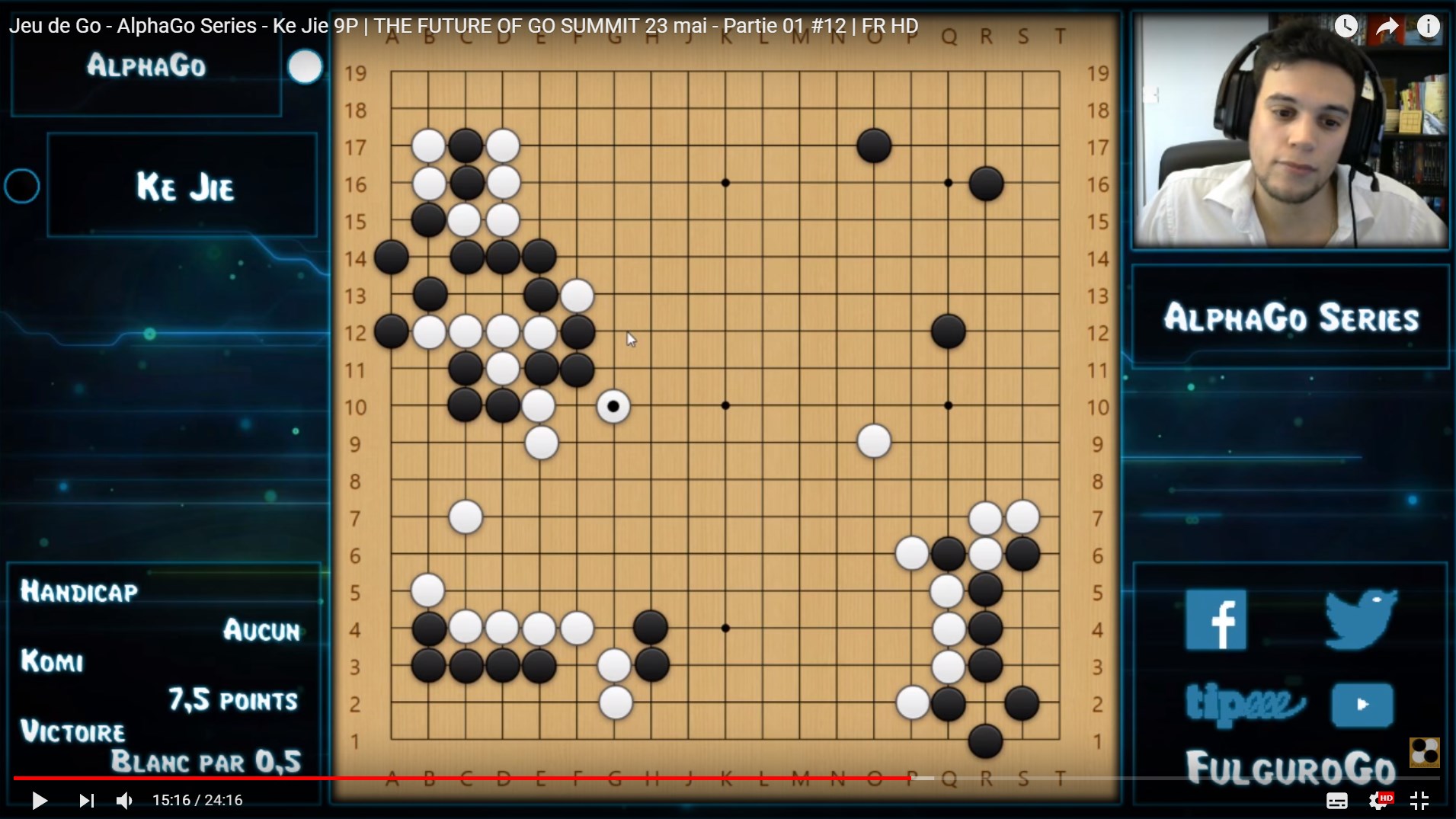 Games by AlphaGo